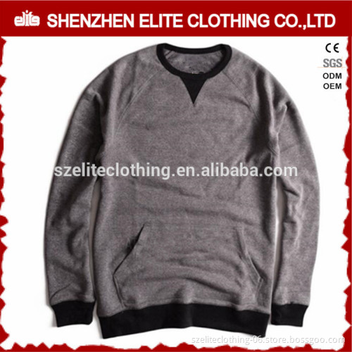 custom v neck fleece pullover sweatshirt without hood men